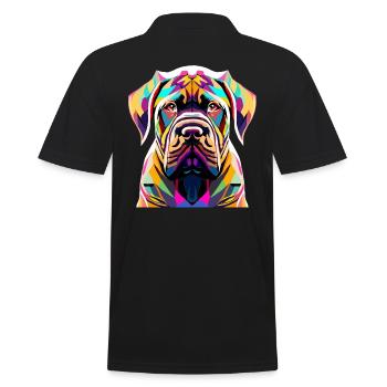 Carne Corso - Männer Poloshirt - Schwarz - Hinten - Kai (181cm)
