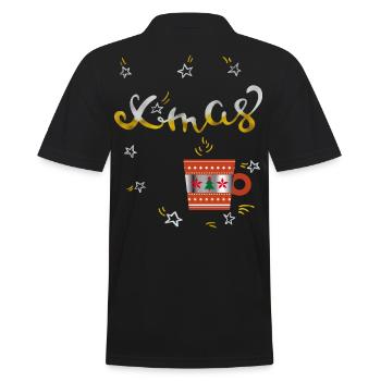 Café de l’Avent - Polo Homme - noir - Dos - Kai (181cm)