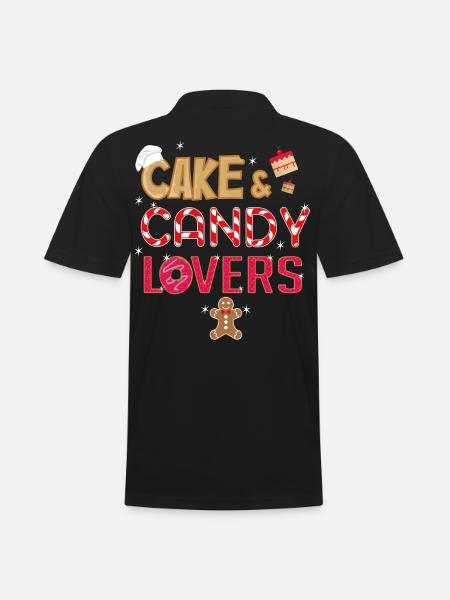 Cake & Candy Lovers T-Shirt - Men's Polo Shirt - black