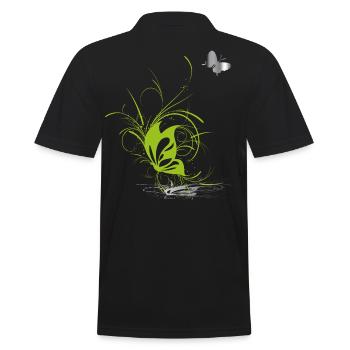 Papillon Papillon Printemps - Polo Homme - noir - Dos - Kai (181cm)