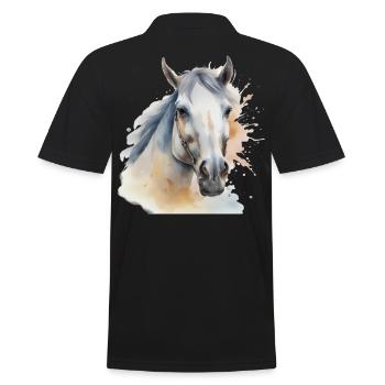 Tête de cheval Cheval Cheval Cheval Etalon - Polo Homme - noir - Dos - Kai (181cm)