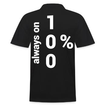 Zero or Hero - Men's Polo Shirt - black - Back - Kai (181cm)