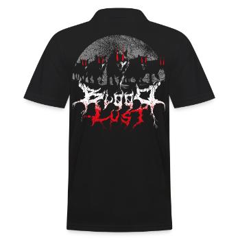 Bloodlust Wolf Pack - Männer Poloshirt - Schwarz - Hinten - Kai (181cm)