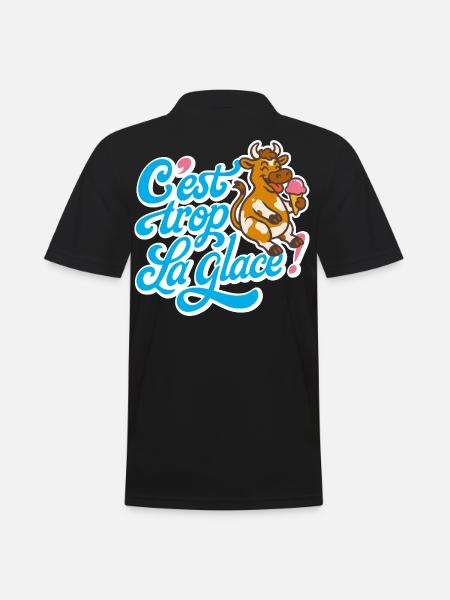 C'est trop la glace ! - Polo Homme - noir