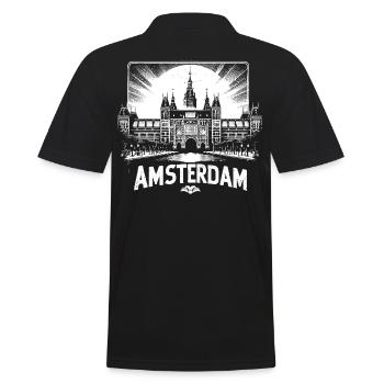 Design de chemise cool d’AMSTERDAM - Polo Homme - noir - Dos - Kai (181cm)