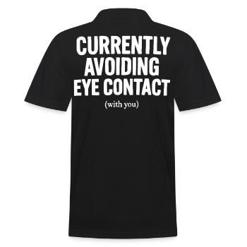 Pas de contact visuel - Polo Homme - noir - Dos - Kai (181cm)