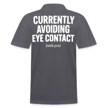 Pas de contact visuel - Polo Homme - charbon - Dos - Nico (186cm)