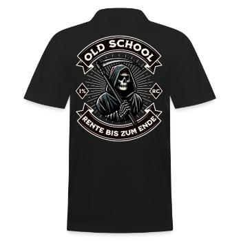Motard Motard Retraité - Pension jusqu’au bout - Polo Homme - noir - Dos - Kai (181cm)