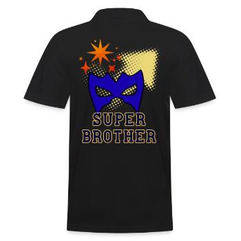 Super frère - Polo Homme - noir - Dos - Kai (181cm)