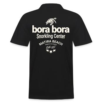 Bora Bora Scuba Diving - Men's Polo Shirt - black - Back - Kai (181cm)