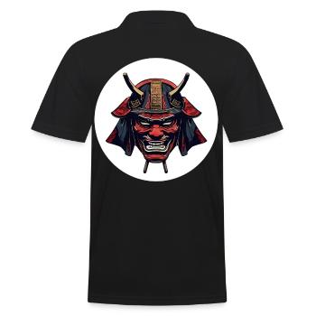 Casque de démon Oni rouge - Polo Homme - noir - Dos - Kai (181cm)