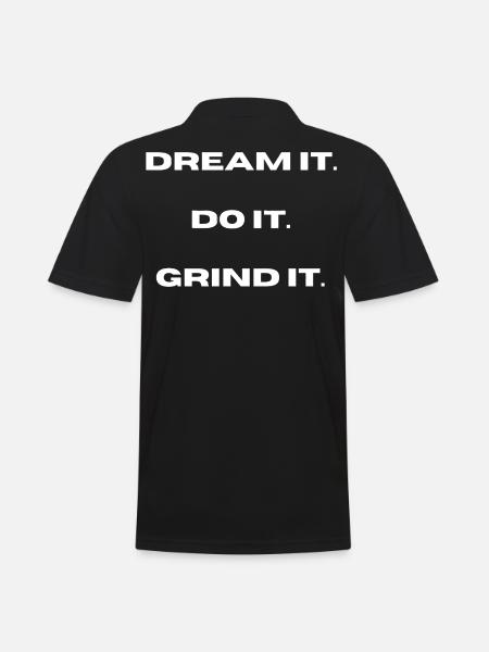 Rêvez-le, faites-le, broyez-le l LateNightgrind - Polo Homme - noir