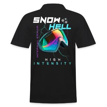 SNOW HELL 2.0 | High Intensity | Winter Sports - Men's Polo Shirt - black - Back - Kai (181cm)