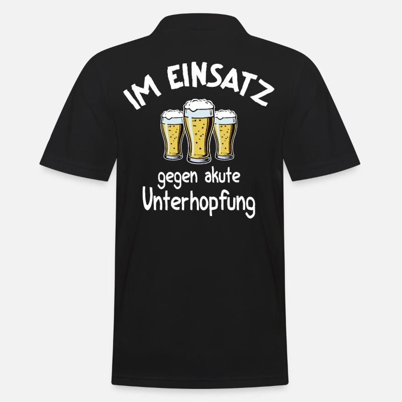 Underhopping Insert – Serveuse Bartender Bière - Polo Homme - noir