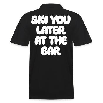 SKI YOU LATER AU BAR X Le Ski Club Skiers - Polo Homme - noir - Dos - Kai (181cm)