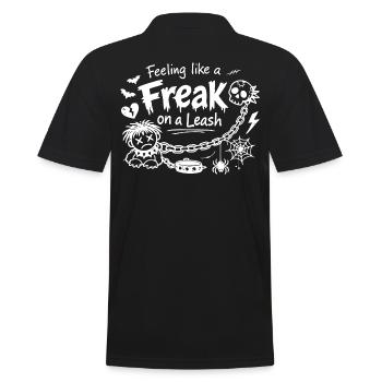 Déclaration sur le fait de se sentir comme un monstre en laisse - Polo Homme - noir - Dos - Kai (181cm)