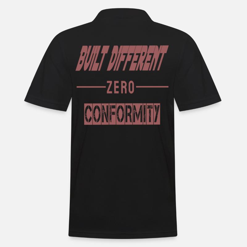 Built Different | Zero Conformity Hoodie - Men's Polo Shirt - black