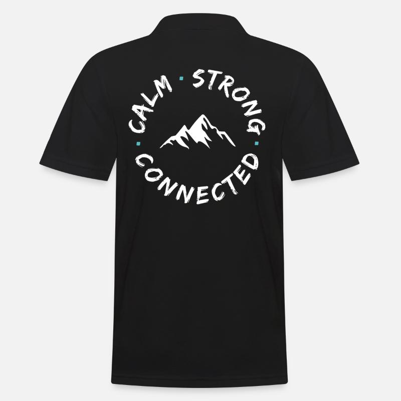Logo du district Mountain Connection - Polo Homme - noir