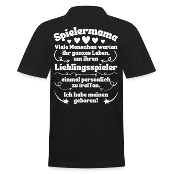 Maman de football Maman de handball Maman de football - Polo Homme - noir - Dos - Kai (181cm)