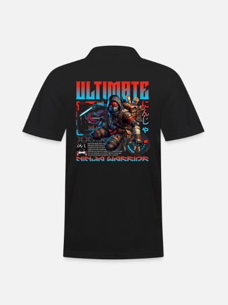 Ninja Cyberpunk Ultime - Polo Homme - noir