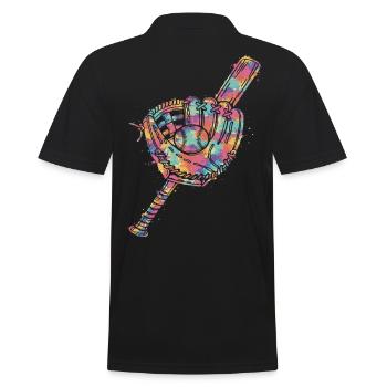 Gant Balle et Batte de Baseball Multicolore   - Polo Homme - noir - Dos - Kai (181cm)