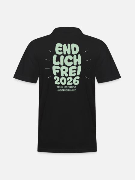 Endlich Frei - Abschluss 2026 - Männer Poloshirt - Schwarz