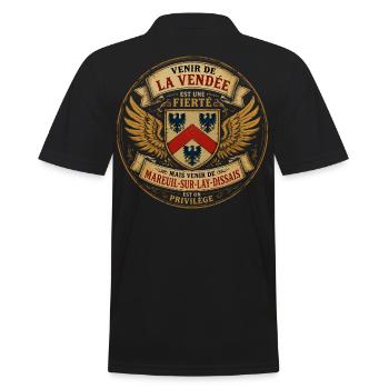 Fierté Vendée - Mareuil-sur-Lay-Dissais Privilège  - Polo Homme - noir - Dos - Kai (181cm)