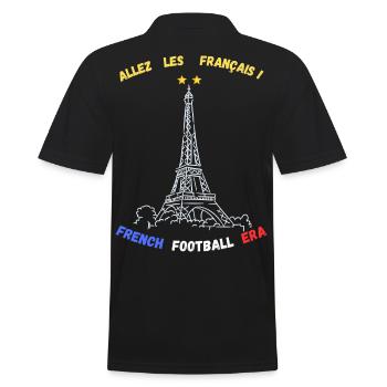 Allez les Français – French Football Era Style Vin - Polo Homme - noir - Dos - Kai (181cm)