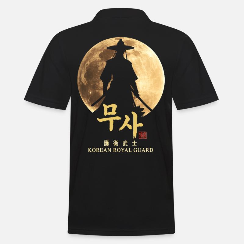 Koreanischer Königlicher Wächter - Männer Poloshirt - Schwarz