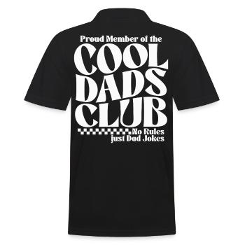 Club des papas cool - Cadeau de la fête des pères des papas - Polo Homme - noir - Dos - Kai (181cm)