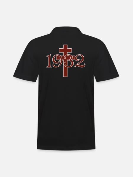 Cross of Lorraine 1932 - Men's Polo Shirt - black