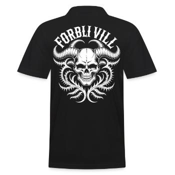 Gorblin Villa Skull - Men's Polo Shirt - black - Back - Kai (181cm)