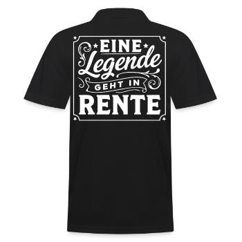 Une légende prend sa retraite - Polo Homme - noir - Dos - Kai (181cm)
