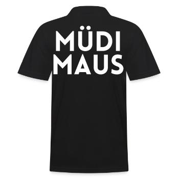 Fatigué Fatigué Fatigué - Polo Homme - noir - Dos - Kai (181cm)