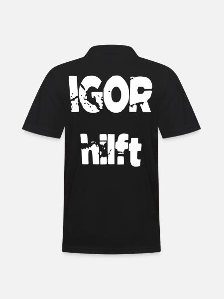 Igor helps - Men's Polo Shirt - black