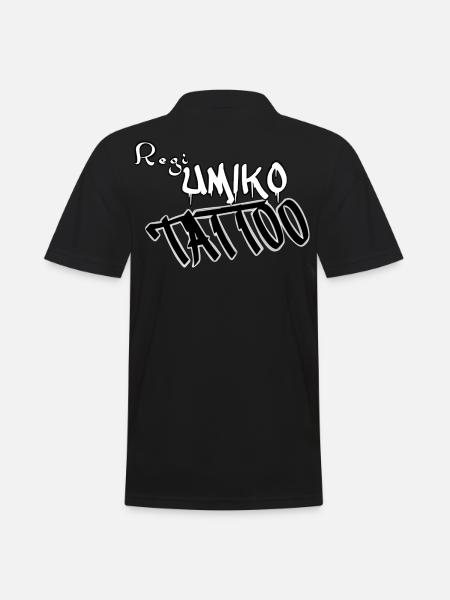 Regi Umiko Tattoo - Männer Poloshirt - Schwarz
