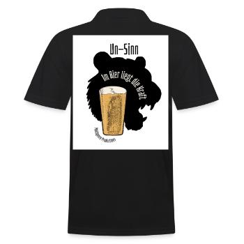 Il y a du pouvoir dans la bière - Polo Homme - noir - Dos - Kai (181cm)