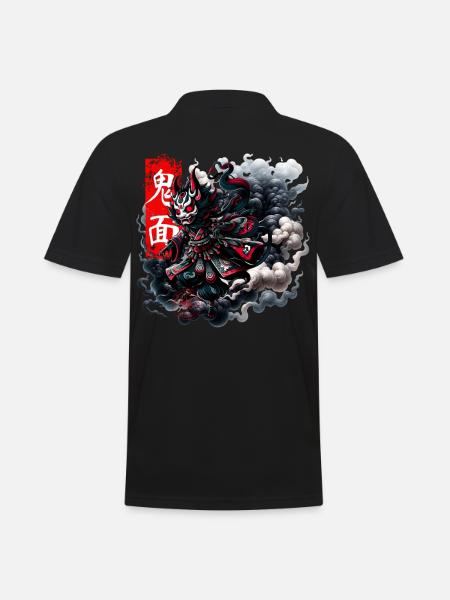 Masque Oni Esprit Intrépide - Polo Homme - noir