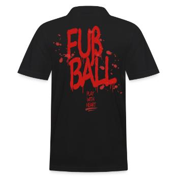 Pour le graffiti de balle : Jouez avec le cœur - Polo Homme - noir - Dos - Kai (181cm)