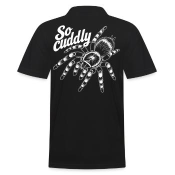Tarantulas Love - Men's Polo Shirt - black - Back - Kai (181cm)