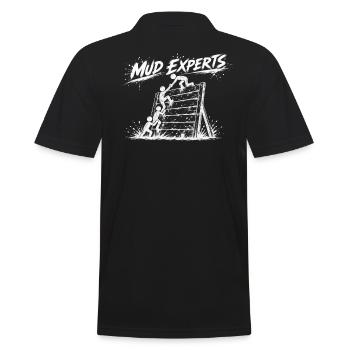 Maîtres de boue / Experts - Mur d’obstacles - Polo Homme - noir - Dos - Kai (181cm)