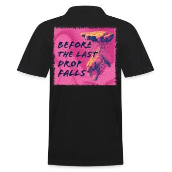 Before the last drop falls - Männer Poloshirt - Schwarz - Hinten - Kai (181cm)