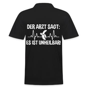 Früchte Banane - Männer Poloshirt - Schwarz - Hinten - Kai (181cm)