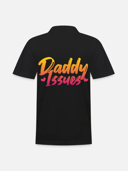 Father complex in women - Men's Polo Shirt - black