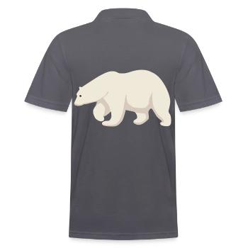 Ours polaire - Polo Homme - charbon - Dos - Nico (186cm)