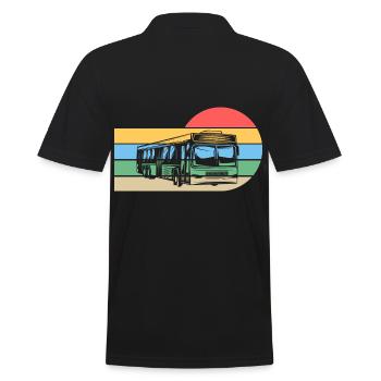 Bus driver bus - Men's Polo Shirt - black - Back - Kai (181cm)