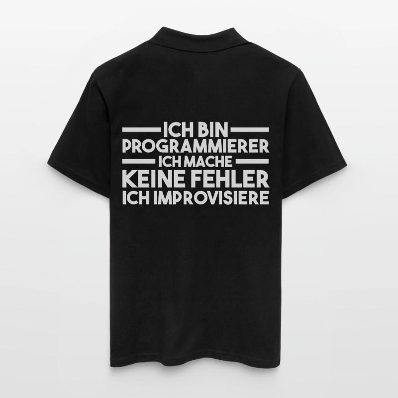 Programmieren Entwickler Coder Programmierer Männer Poloshirt