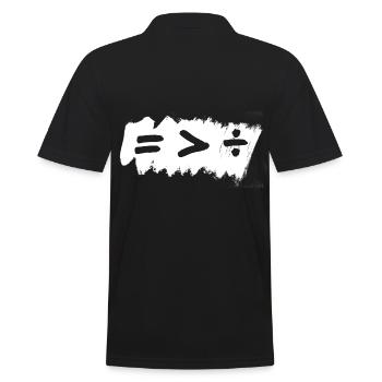 L’égalité est plus grande que le signe de division - Polo Homme - noir - Dos - Kai (181cm)