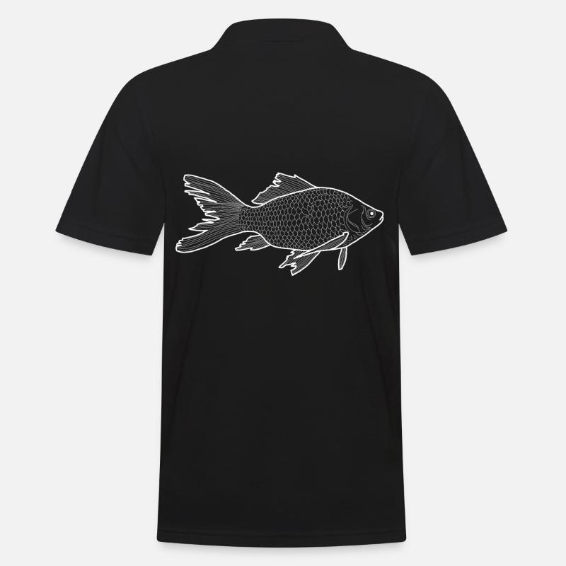 poisson - Polo Homme - noir