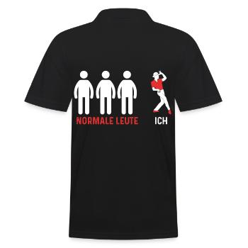 Jazz Tänzer - Männer Poloshirt - Schwarz - Hinten - Kai (181cm)